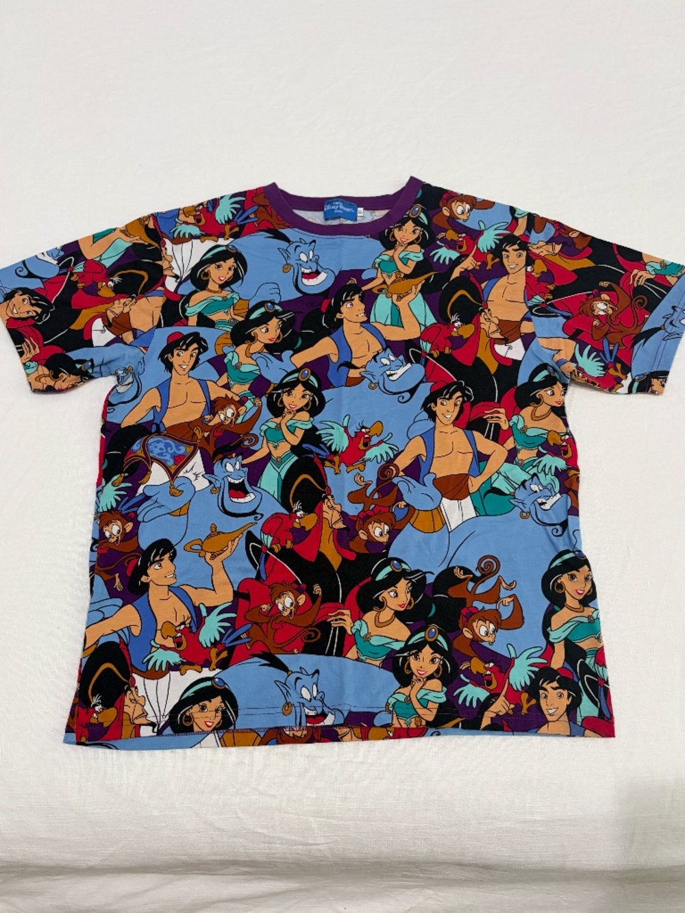 Tokyo Disney Resort Aladdin All-Over Print T-Shirt Size LL